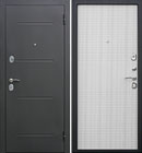 Металлическая входная дверь Гарда Муар 7,5 см Белый ясень